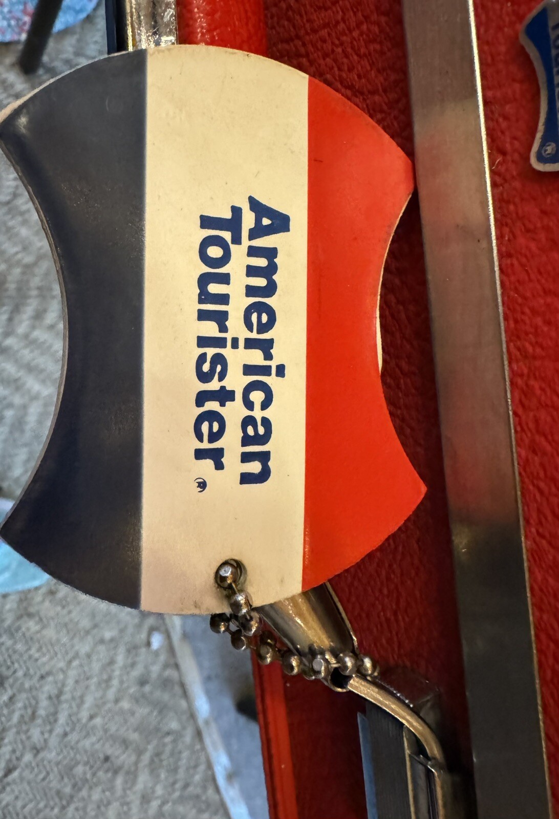 MCM American Tourister Hardshell 20″ Vtg Red Retro Suitcase vintage