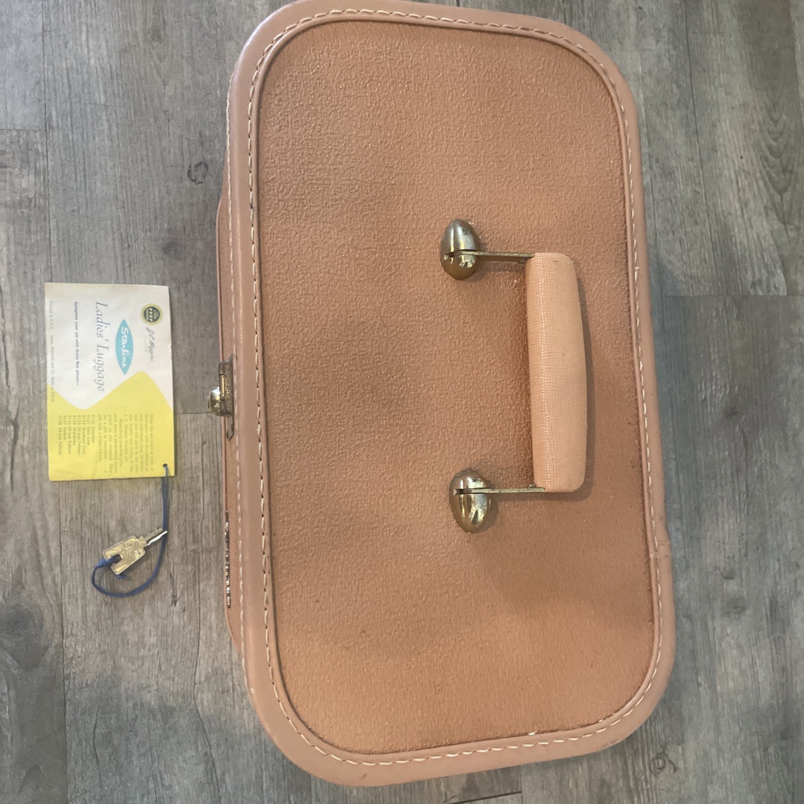 Lady Baltimore Luggage Company Starline Hardshell Carry On Suitcase Tan w/Key