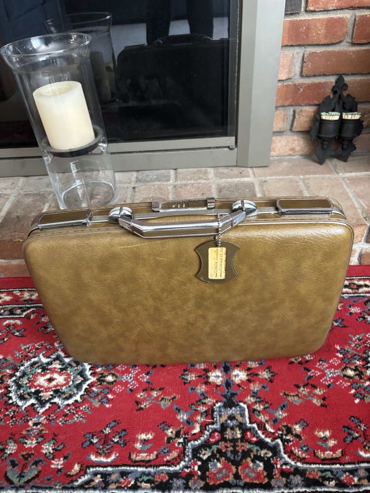 Vintage Escort American Tourister Briefcase Hard Shell Brown Luggage 18”x12.5”x3