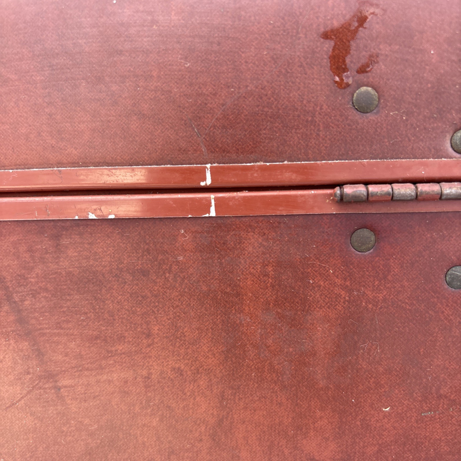 Vintage Samsonite Train Travel Case Shwayder Bros Luggage Carry-On Brown Cognac