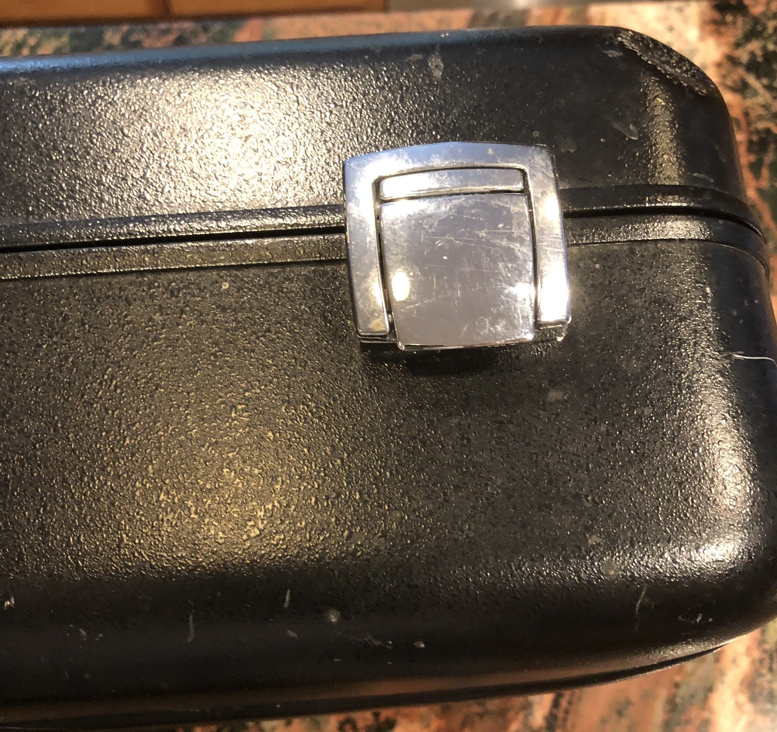 Vtg Halliburton Zero Black Metal Padded Briefcase With Uncut Foam Interior