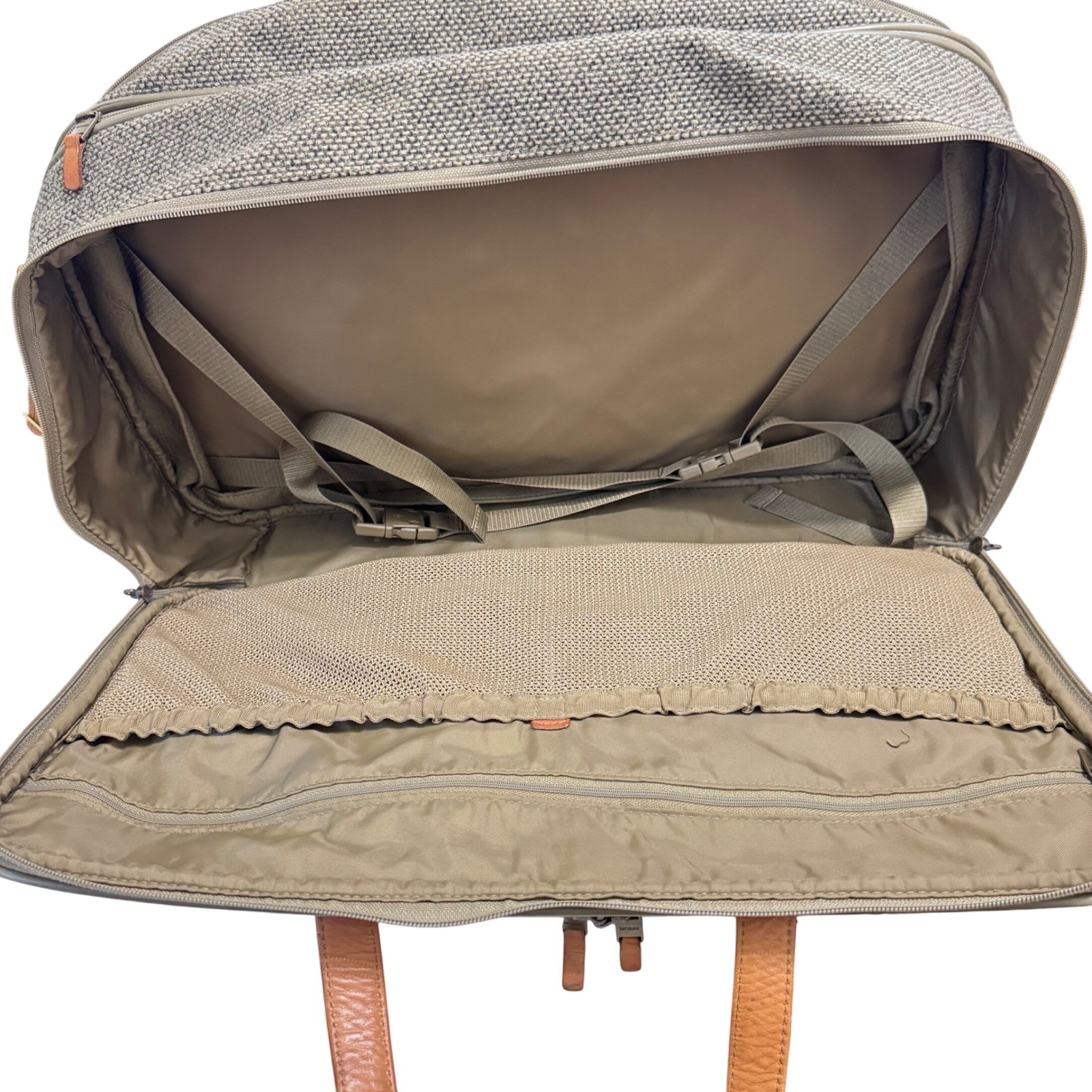 Hartmann Tweed Travel Bag Unisex OS Tan Brown Vintage Belting Leather Carryon