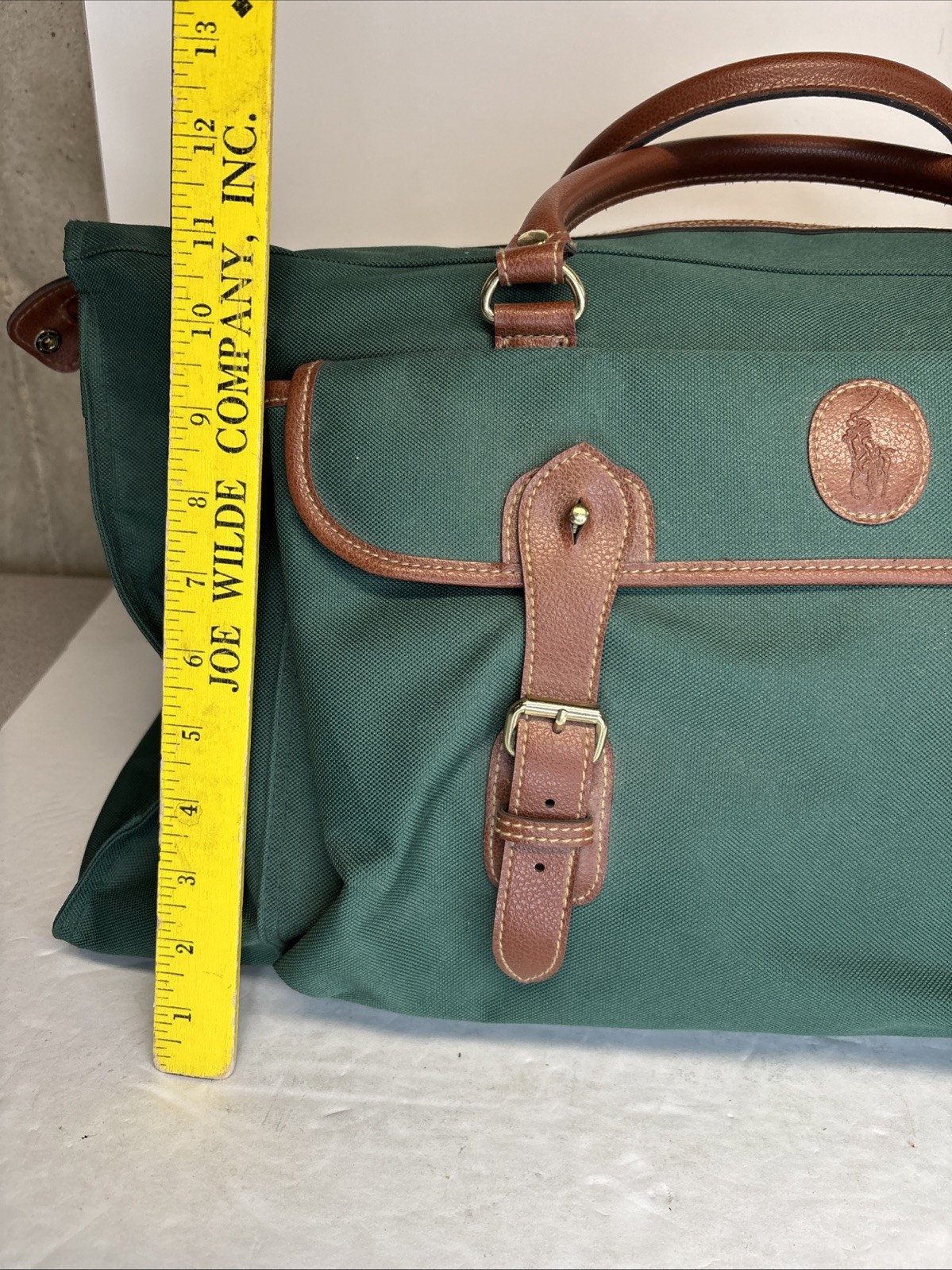 Ralph Lauren Canvas Duffle Bag Luggage No Shoulder Strap 22″x10″x10″