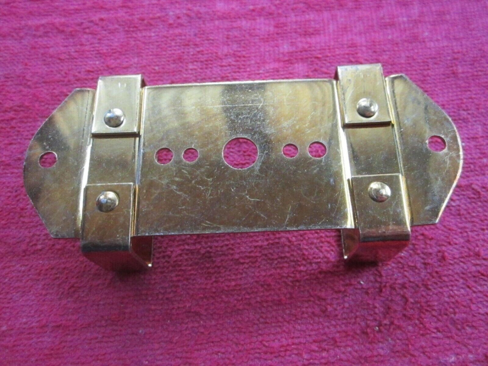 2 ANTIQUE VINTAGE SUITCASE LUGGAGE STEAMER TRUNK COAT HANGER BRACKET PART #1