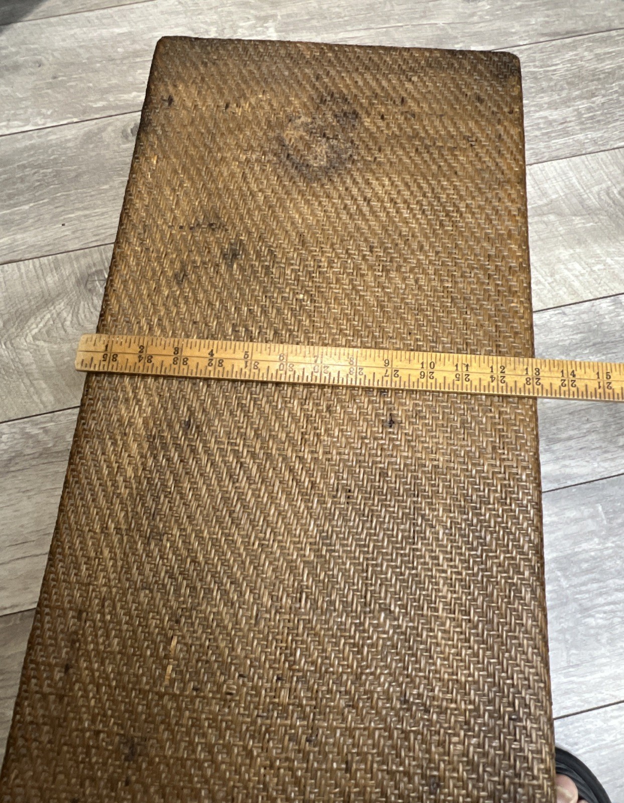 Antique Indian Suitcase Handmade Rattan Basket Luggage Trunk Train Case – RARE