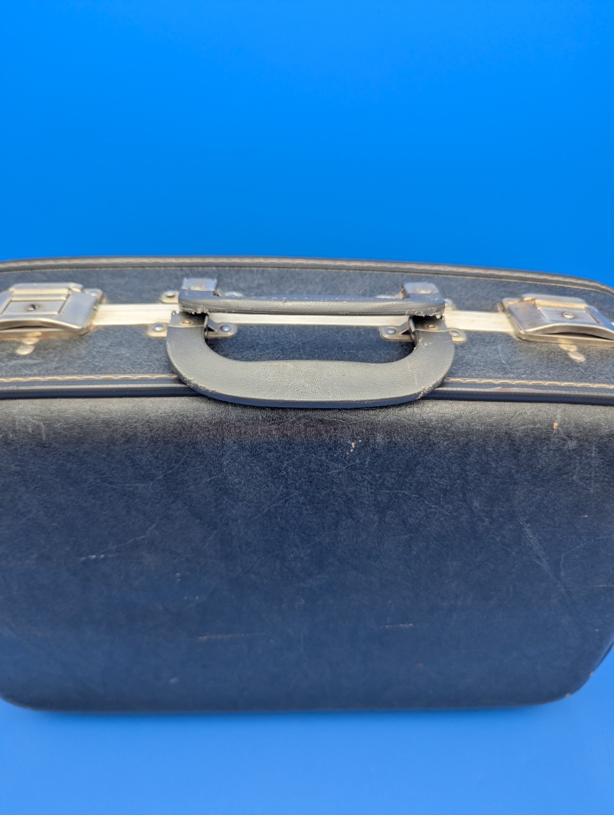 Unbranded Charcoal Dark Gray Hardshell Suitcase Luggage Vintage