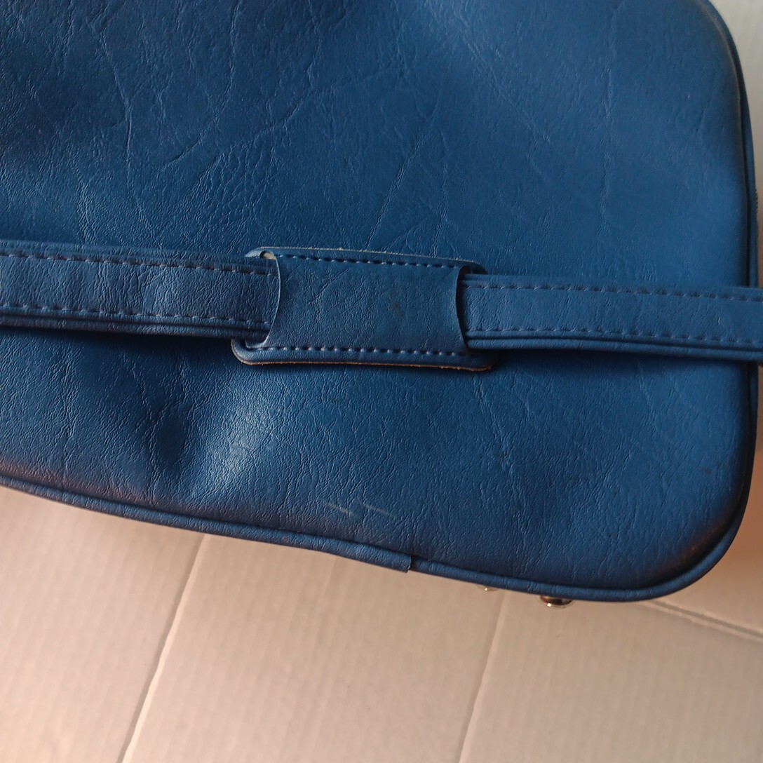 Samsonite Vintage 1970’s Concord Carry On Shoulder Bag Royal Blue 15″x12″x7″