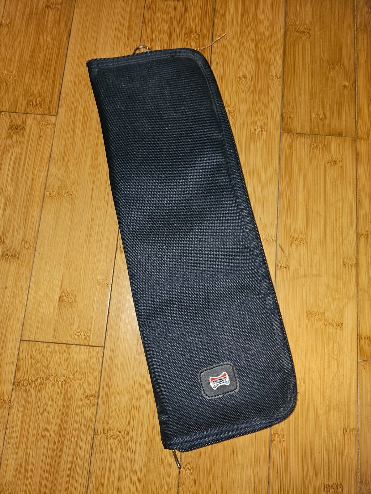 Vintage American Tourister Zippered Travel Accessory Luggage Tie Case 18″ Navy