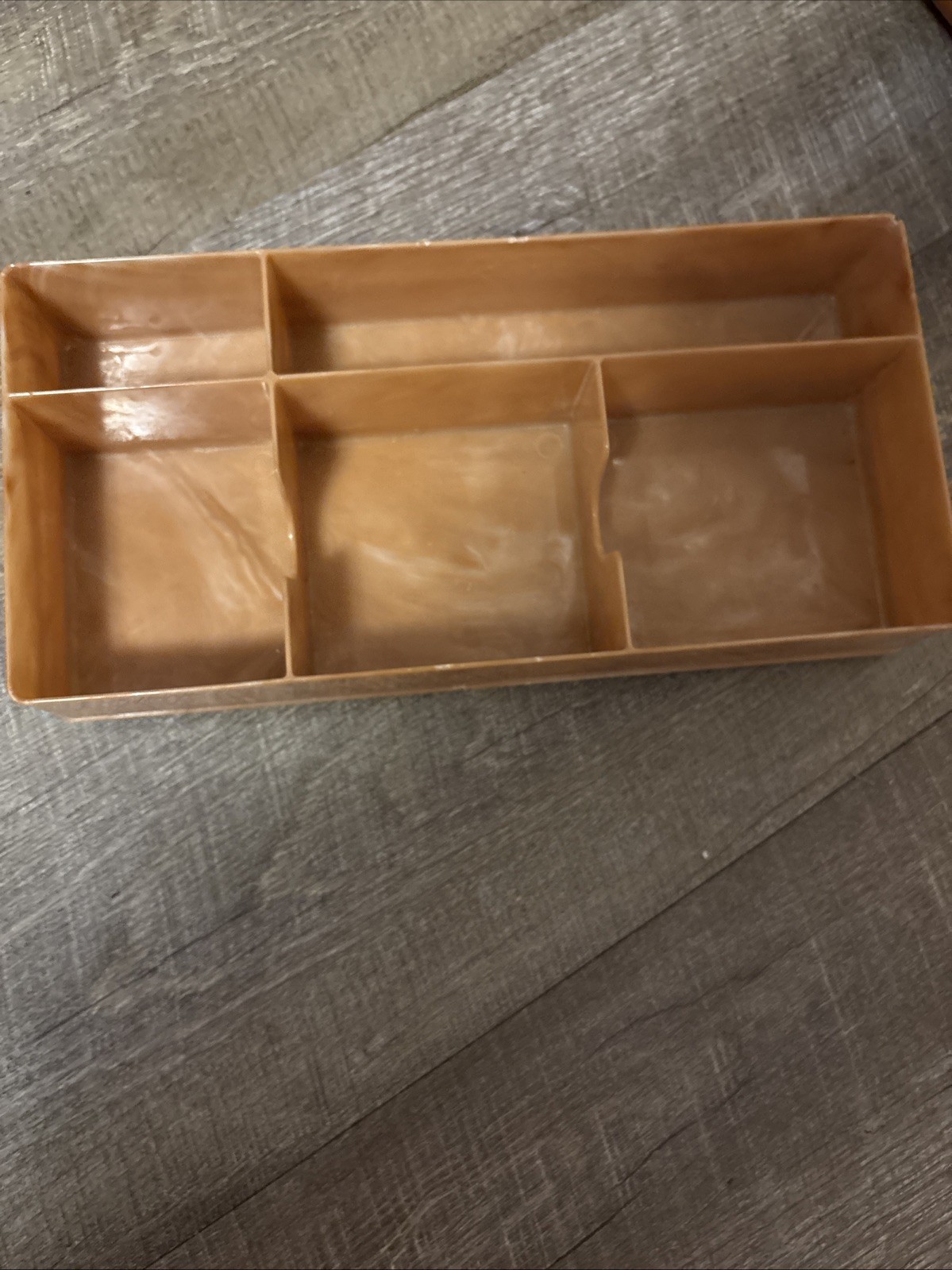 Samsonite Shwayder Bros Brown Train Case #4612 – 1950’s – Tray Mirror No Key