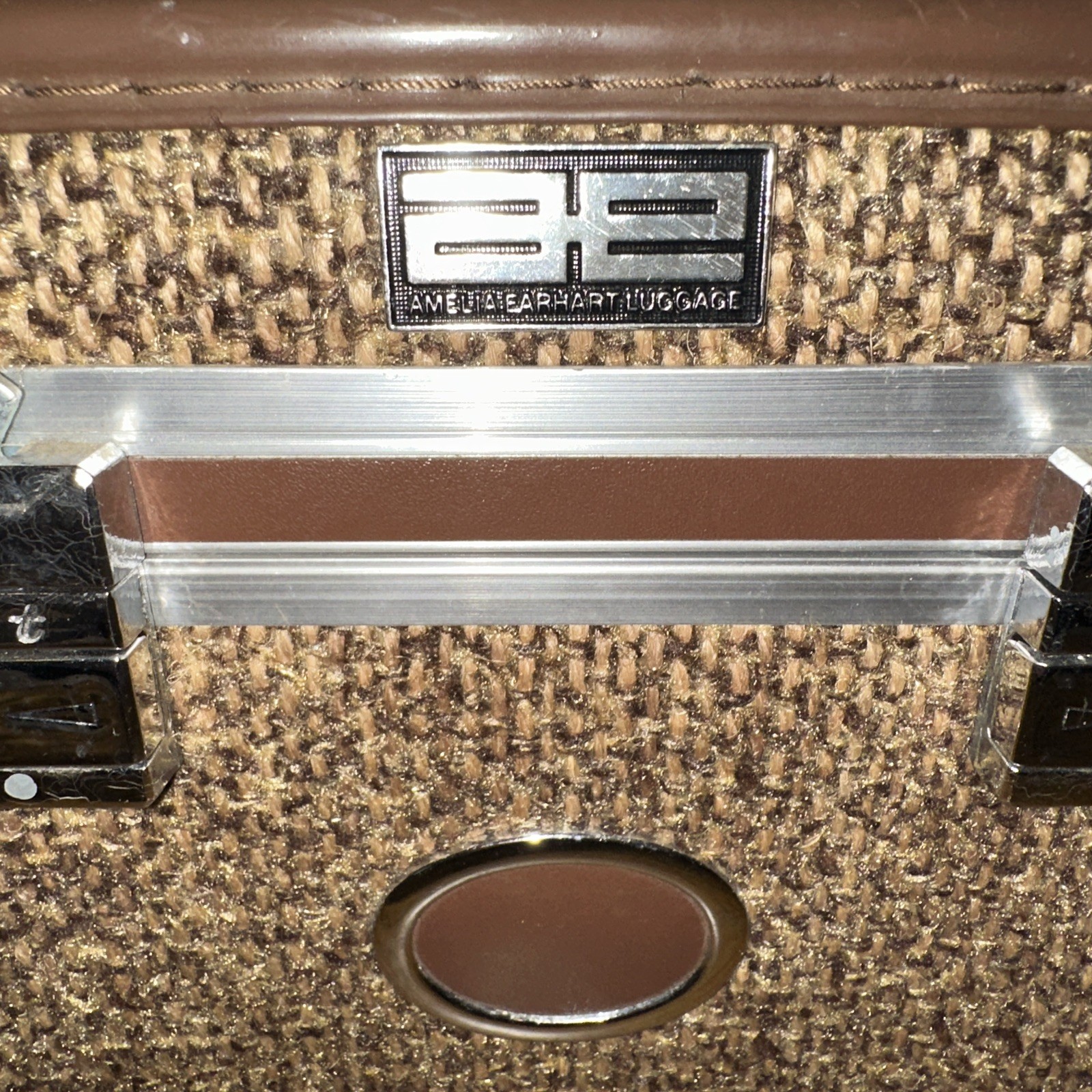 Amelia Earhart Tweed Vintage Luggage Made For The Baltimore Luggage Company