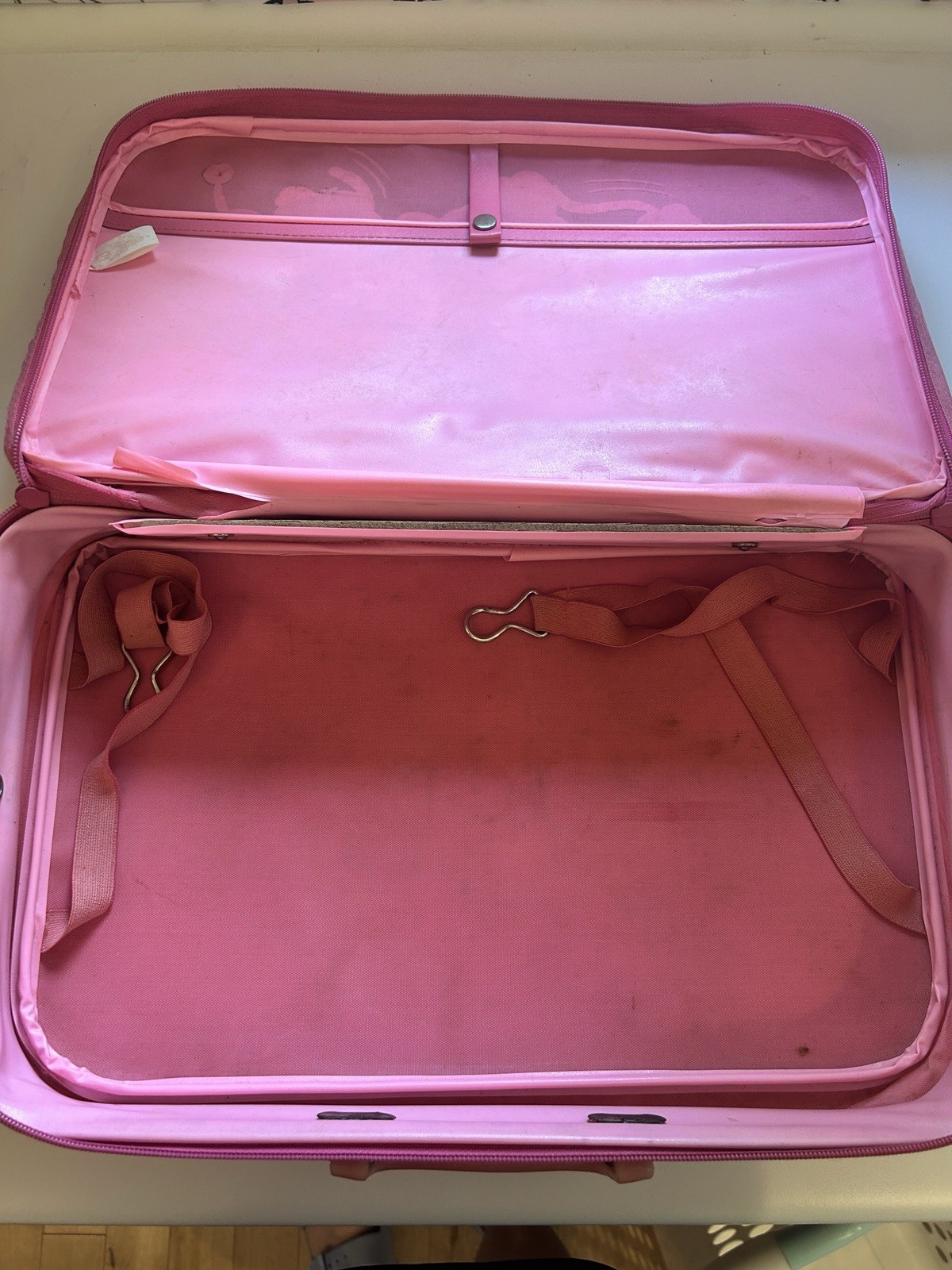 Popples On The Go Suitcase 1986 Vintage Pink Travel Bag Good Zipper
