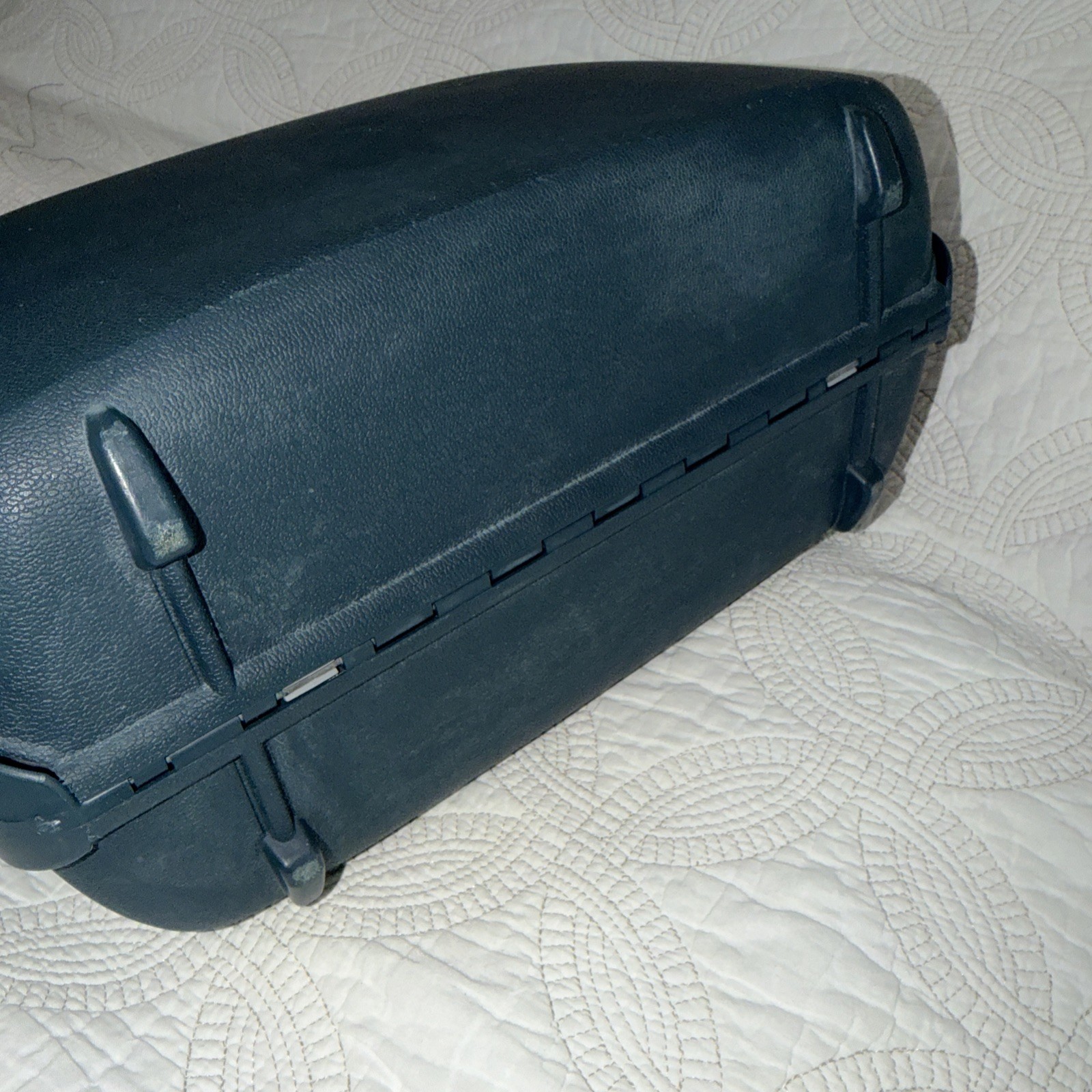 VTG Samsonite Epsilon Train Beauty Travel Case Teal Hard Shell Combination Lock