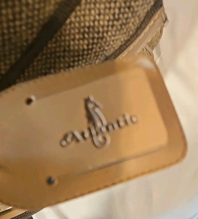Vintage Atlantic Luggage Tweed Suitcase