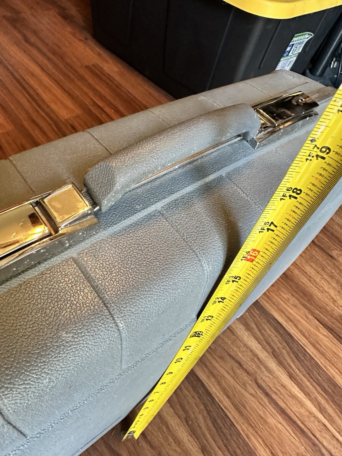 Starflite Luggage Blue 1960s Hard Case SUITCASE 23″ X 16″ X 5.5″ Vintage