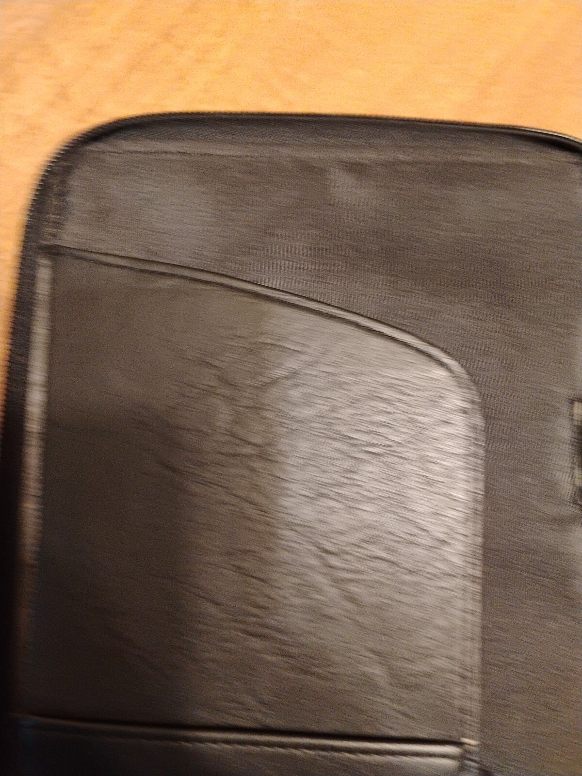 Vintage Delta Vacations Travel Case Black Leather Zipper Close Unique USA Nice