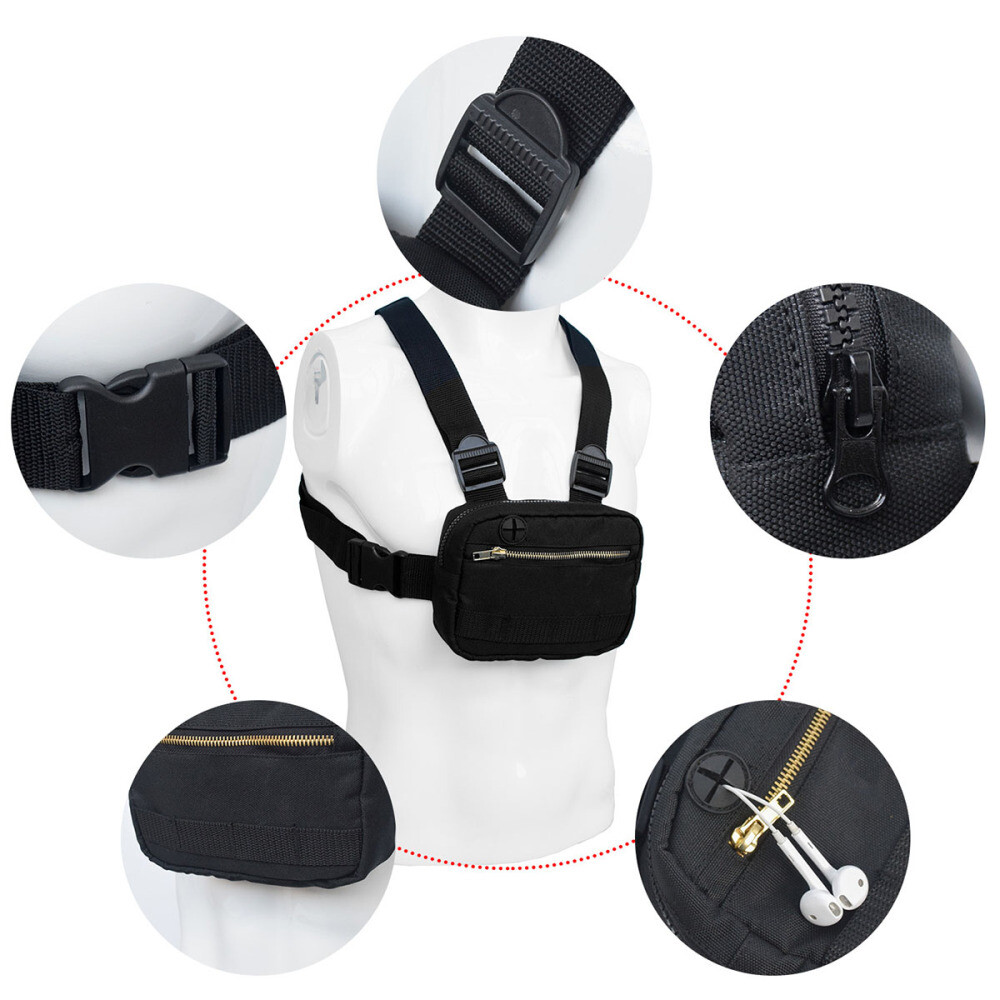 Chest Backpack Fashion Chest Bag Front Pouch Chest Front Bag Small Outdoor Bag