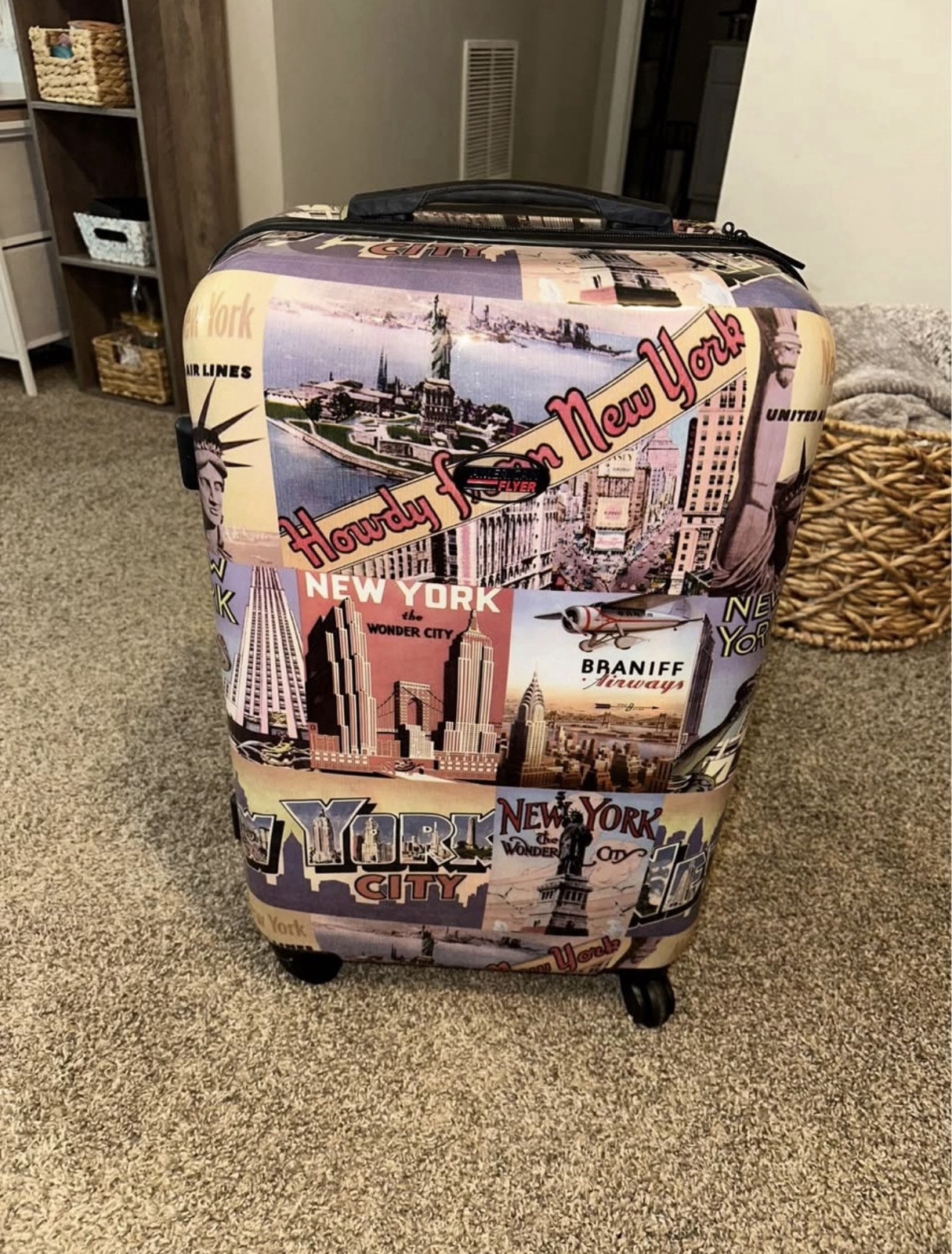 American Flyer Hardbody Suitcase NYC