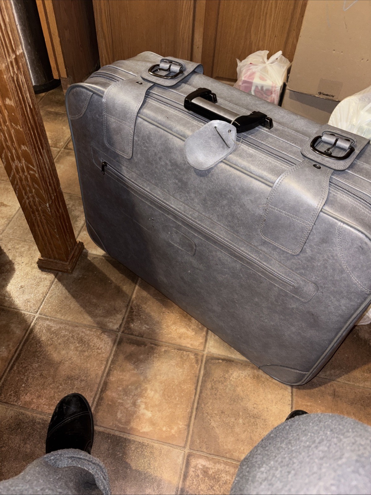 Vintage Gray Luggage Set 3 Piece