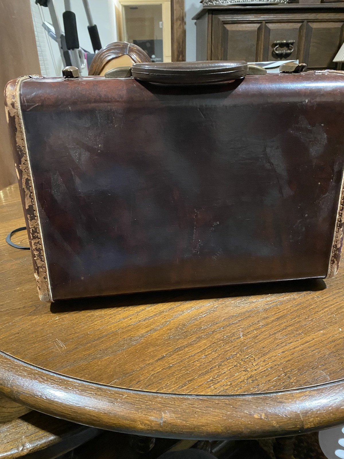 Old Vintage Samsonite Brown Hard Shell Case Make Up Suitcase Luggage Mens Womens