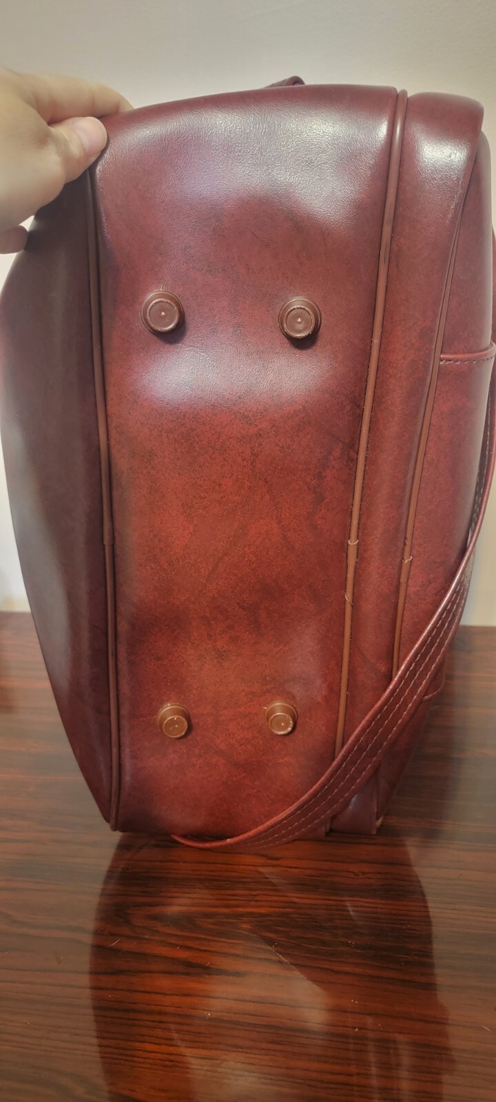 American Tourister Vintage 80’s Carry On Burgandy Bag