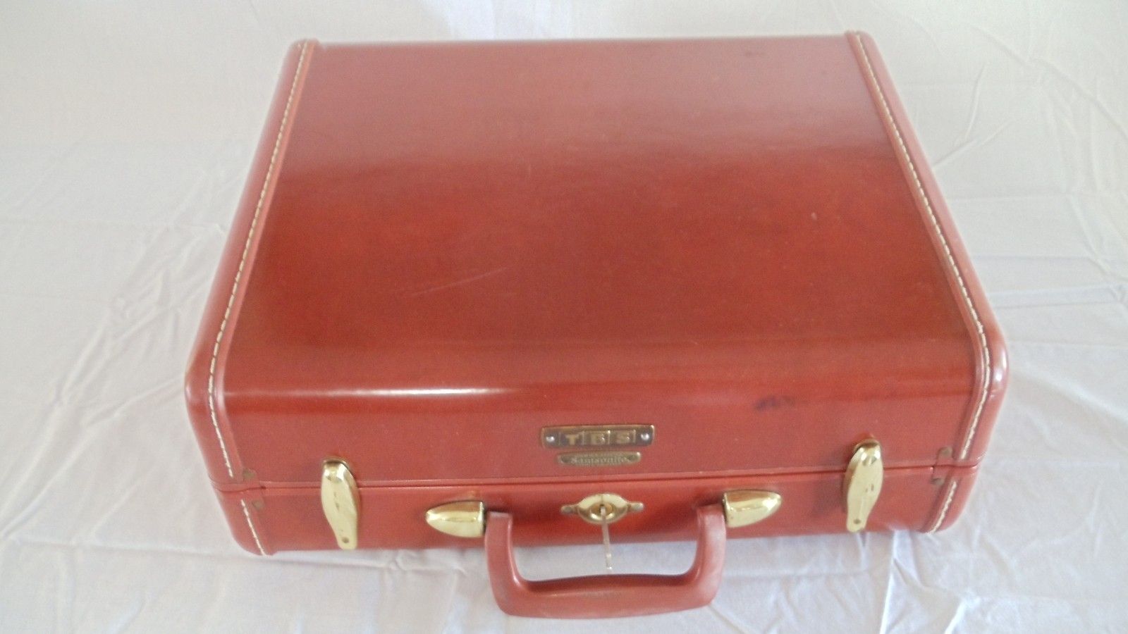 Vintage 1950’s Samsonite Shwayder Bros Style 4916 Hard Shell Mini Suitcase W/Key