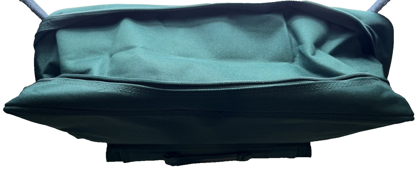 Green Computer Travel Luggage Bag w/ Strap 12 x 17 Zip