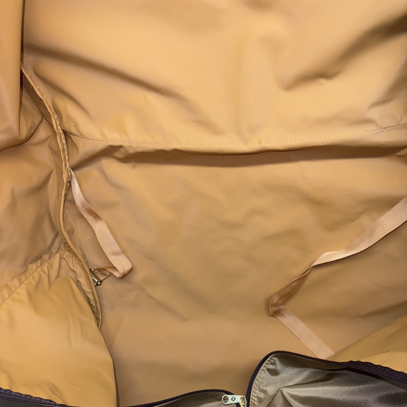 Vintage Samsonite Garment Bag w/ Hangers and Hook Tan Brown Special Edition