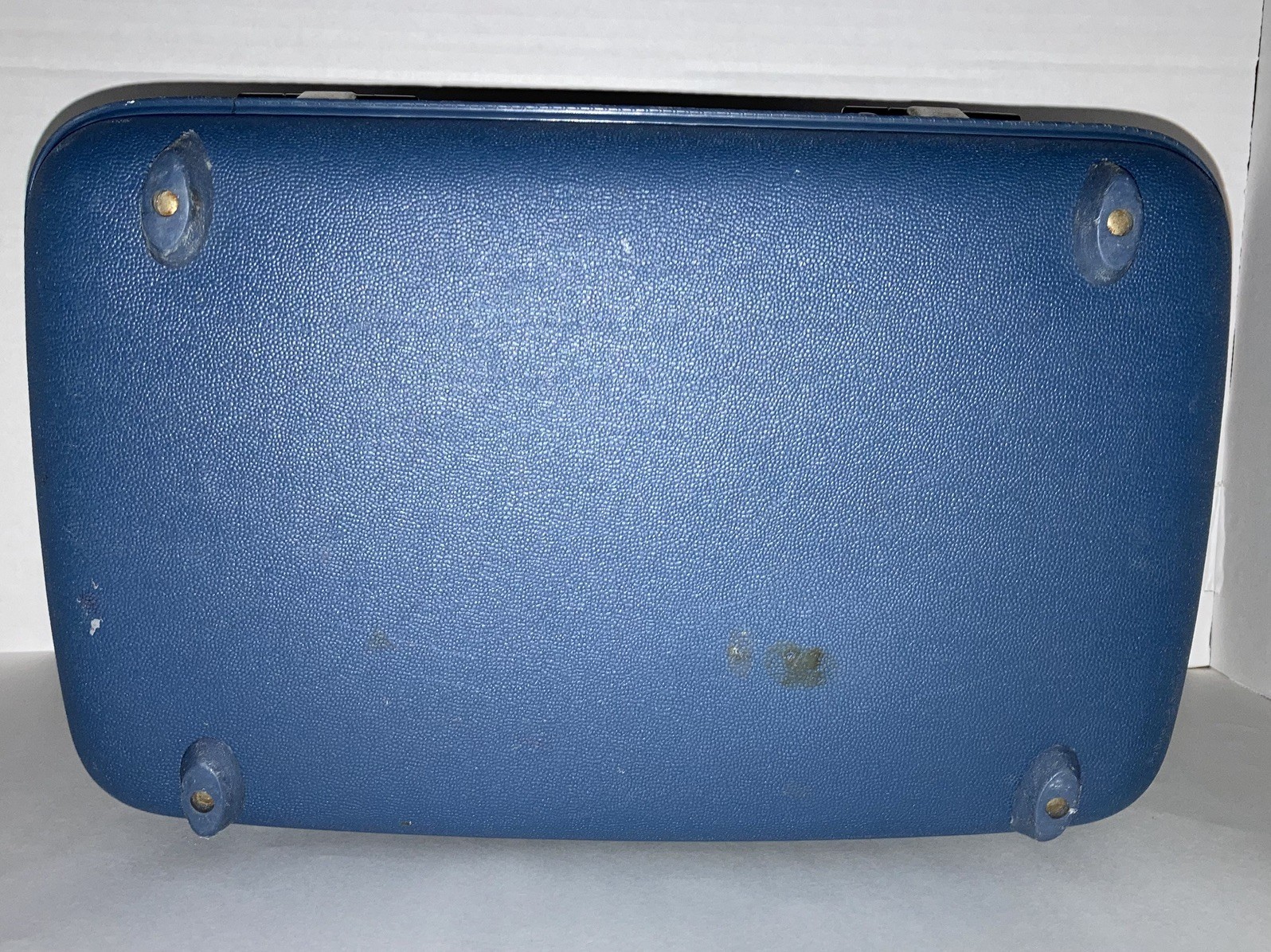 Vintage Navy Blue American Tourister Vanity Make-Up Travel Case Hard Luggage