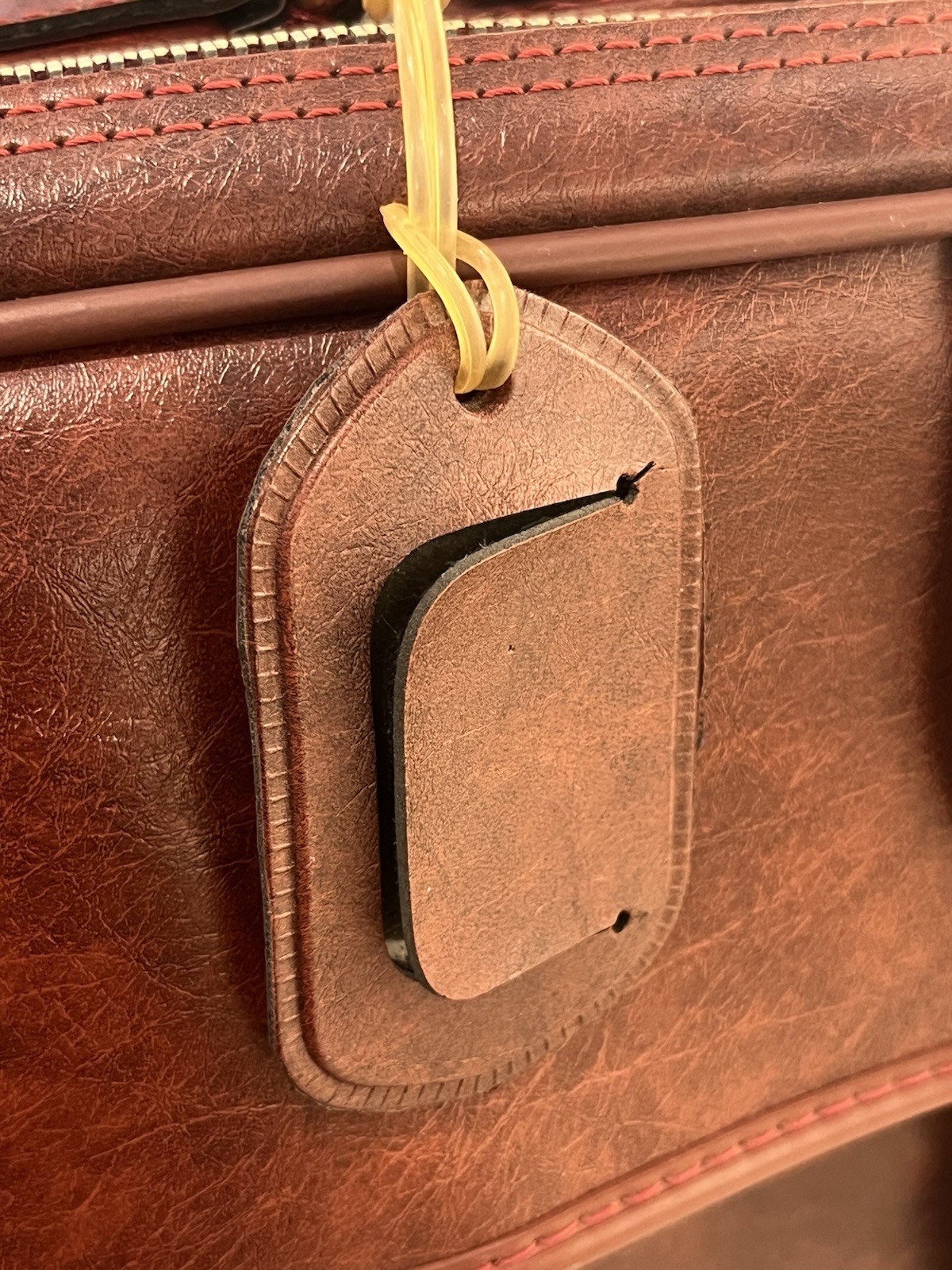 1970s YKK Soft Red Leather Handheld Suitcase – MSRP $300 – Read Description