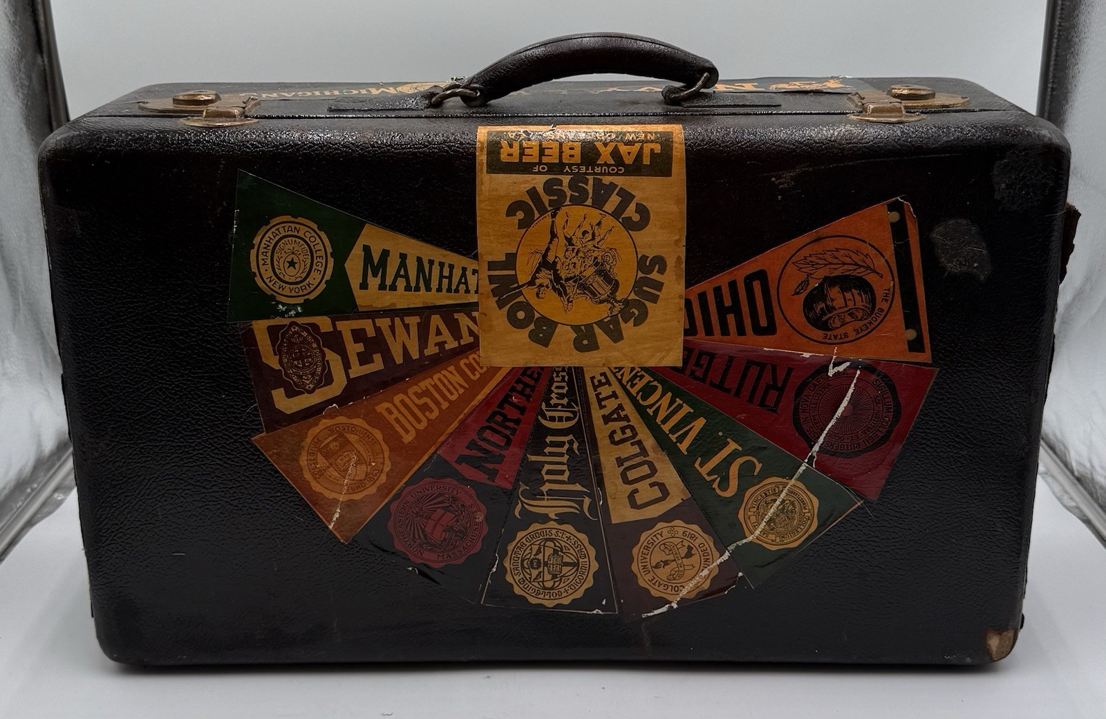 VINTAGE SUITCASE LUGGAGE TRAVEL STICKERS U.S. STATES 13.5X22
