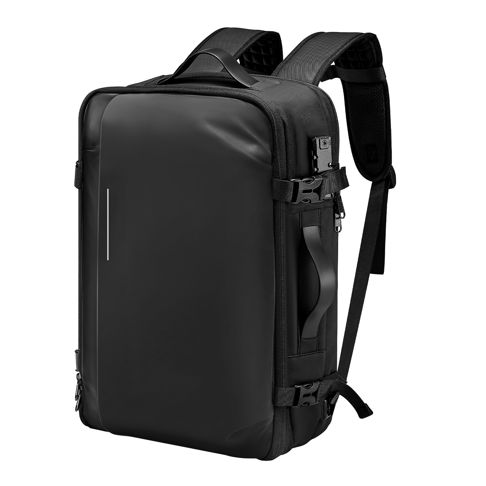 VEVOR Vacuum Travel Backpack 65L Vacuum Seal Compression Airback with Pump Black