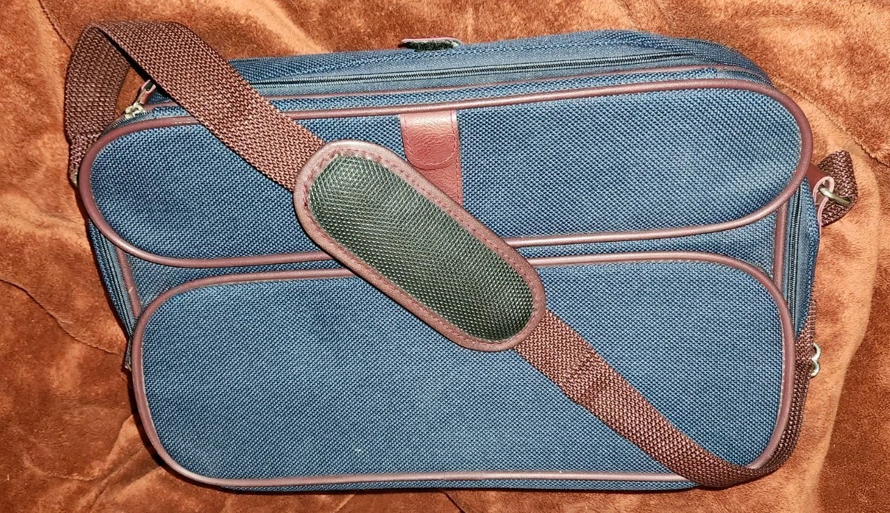1987 VTG Samsonite Silhouette 4 Carry On Soft Side Travel Bag Luggage Shoulder