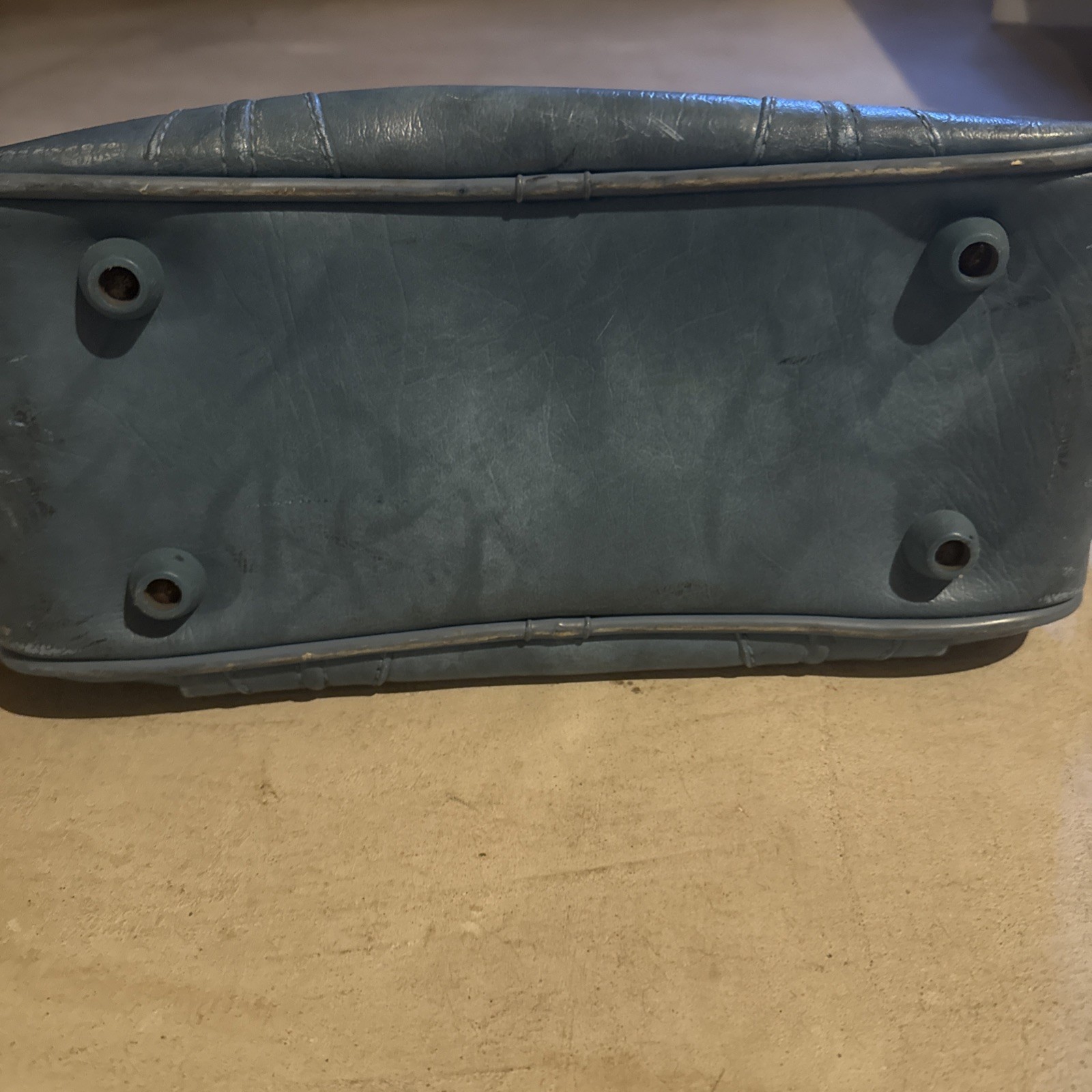 Vintage American Tourister Carry-on Overnight Bag Light Blue Vinyl Classic Lug