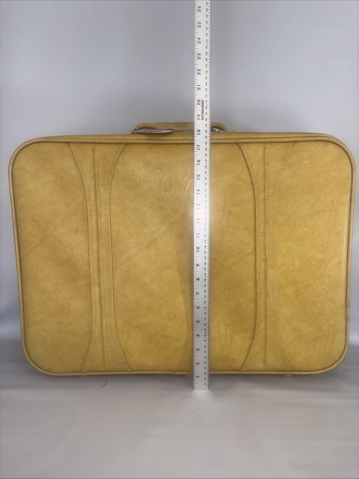 Vintage American Tourister 1975 Harvest Gold Soft Shell Suitcase 23x18x8