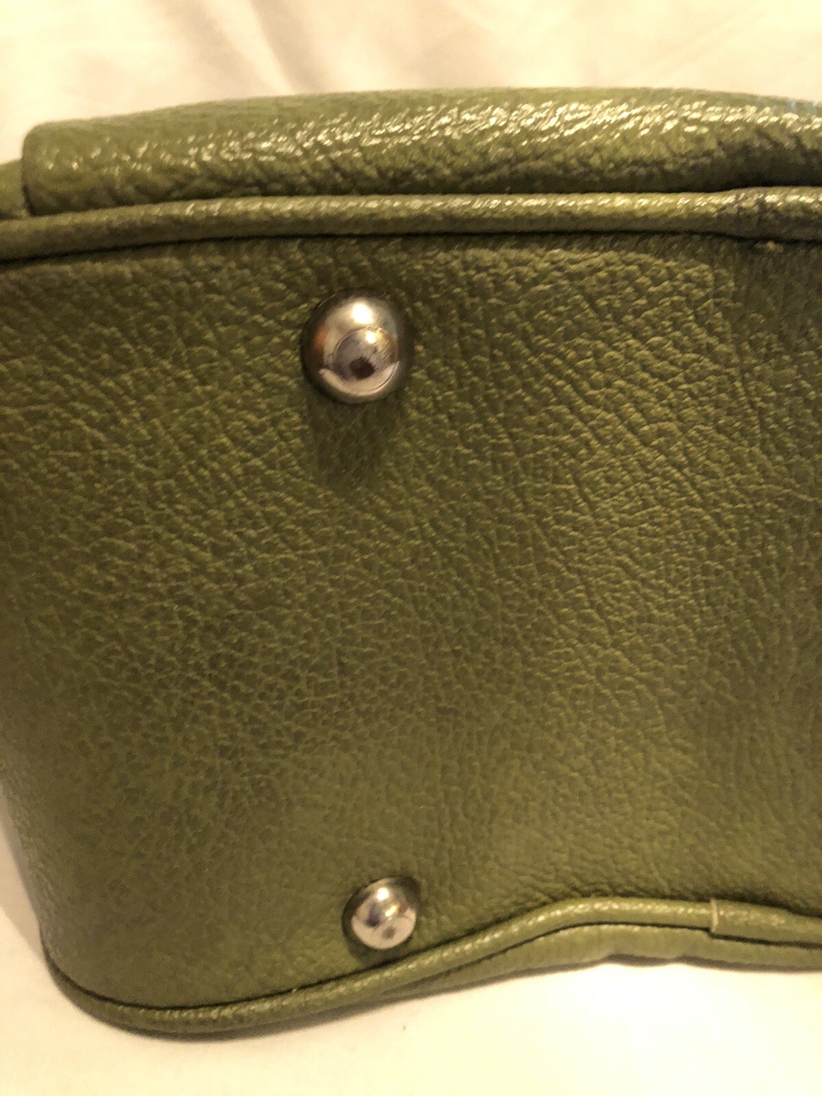 Vintage Royal Traveller Medalist Shoulder Tote Bag Luggage Avocado Green