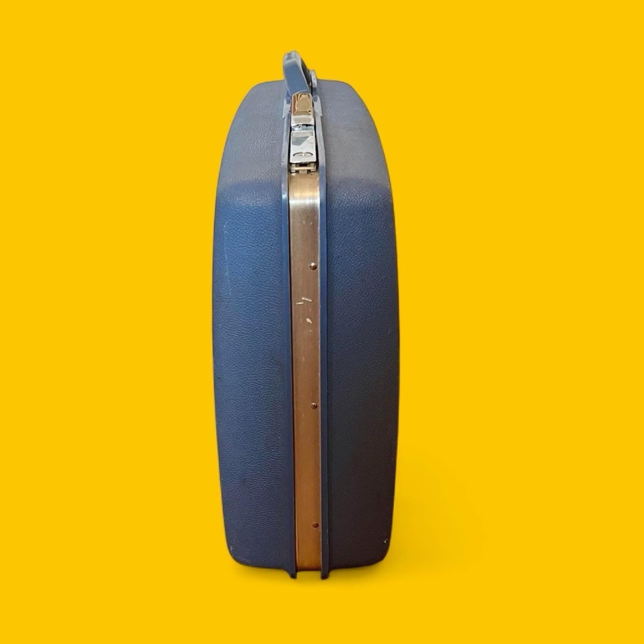 🧳VTG Mid Century Modern Samsonite Montbello II Hardcase Suitcase Blue Luggage