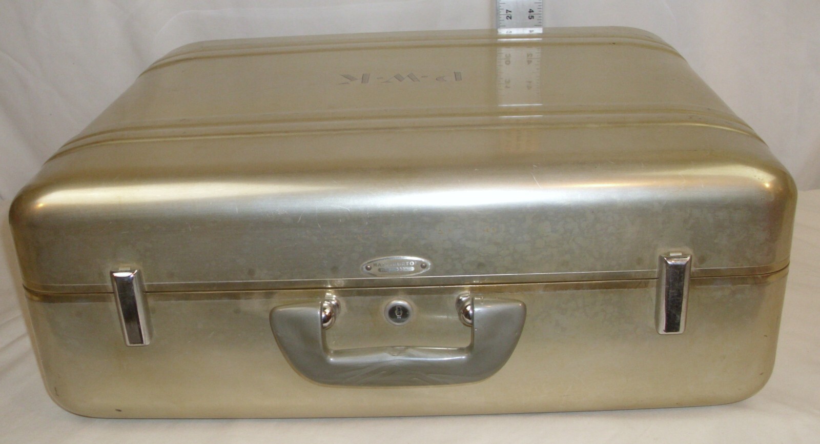 HALLIBURTON VINTAGE ALUMINUM METAL LUGGAGE SUITCASE