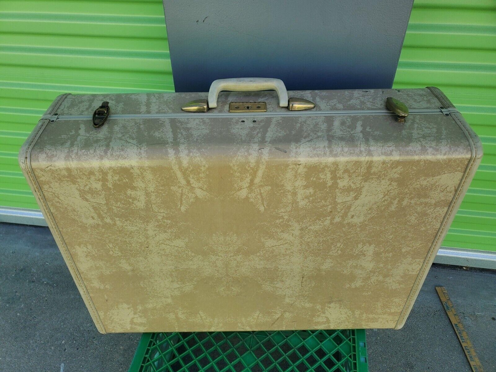 Vtg Samsonite Suitcase Desk Coffee Table Convertible MCM 2 Leg Sets 16″ & 7″ DIY