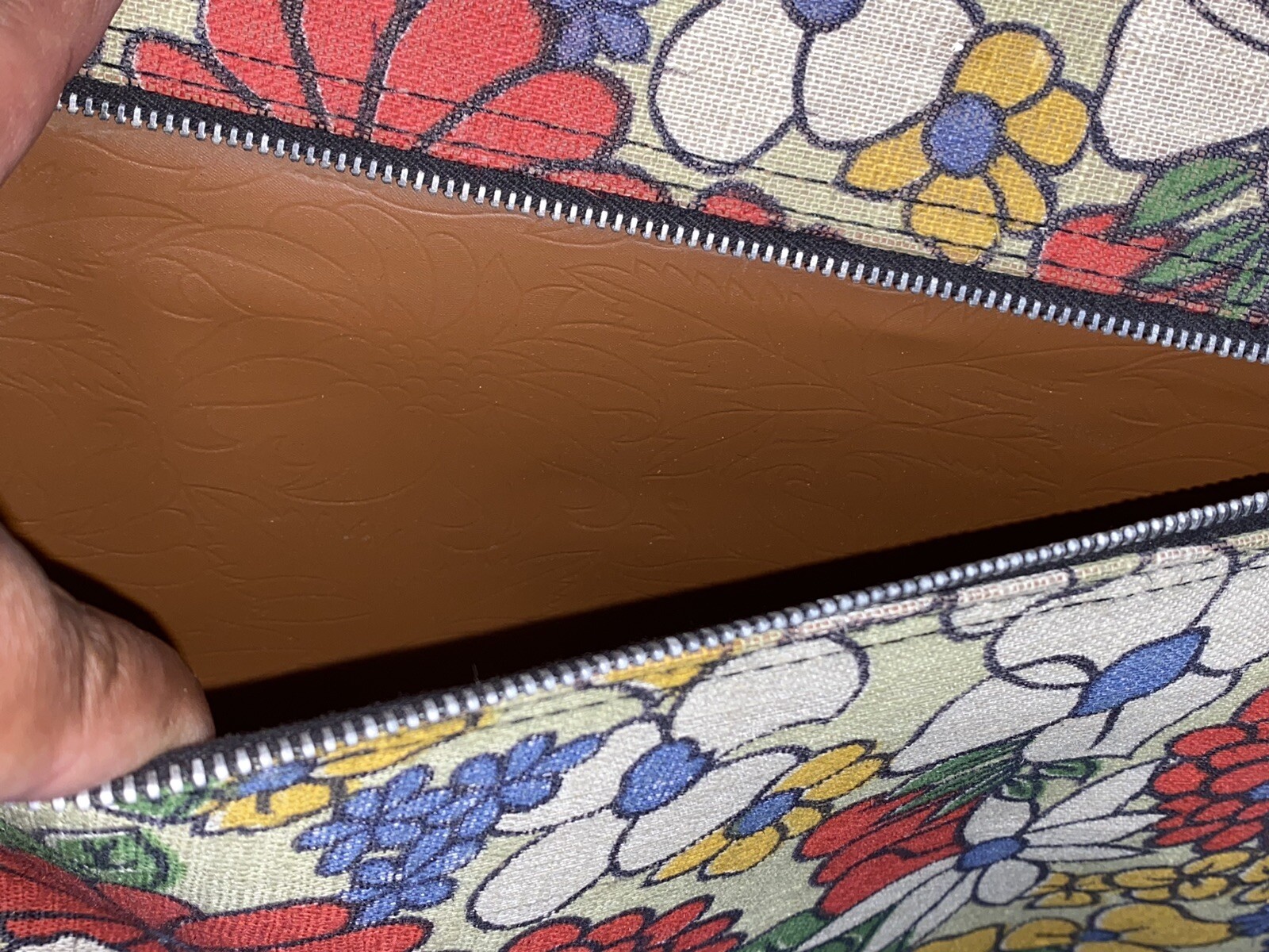 Vtg 60s/70s TRAVEL BAG SUITCASE RETRO Flower Power Mod Retro K- Line