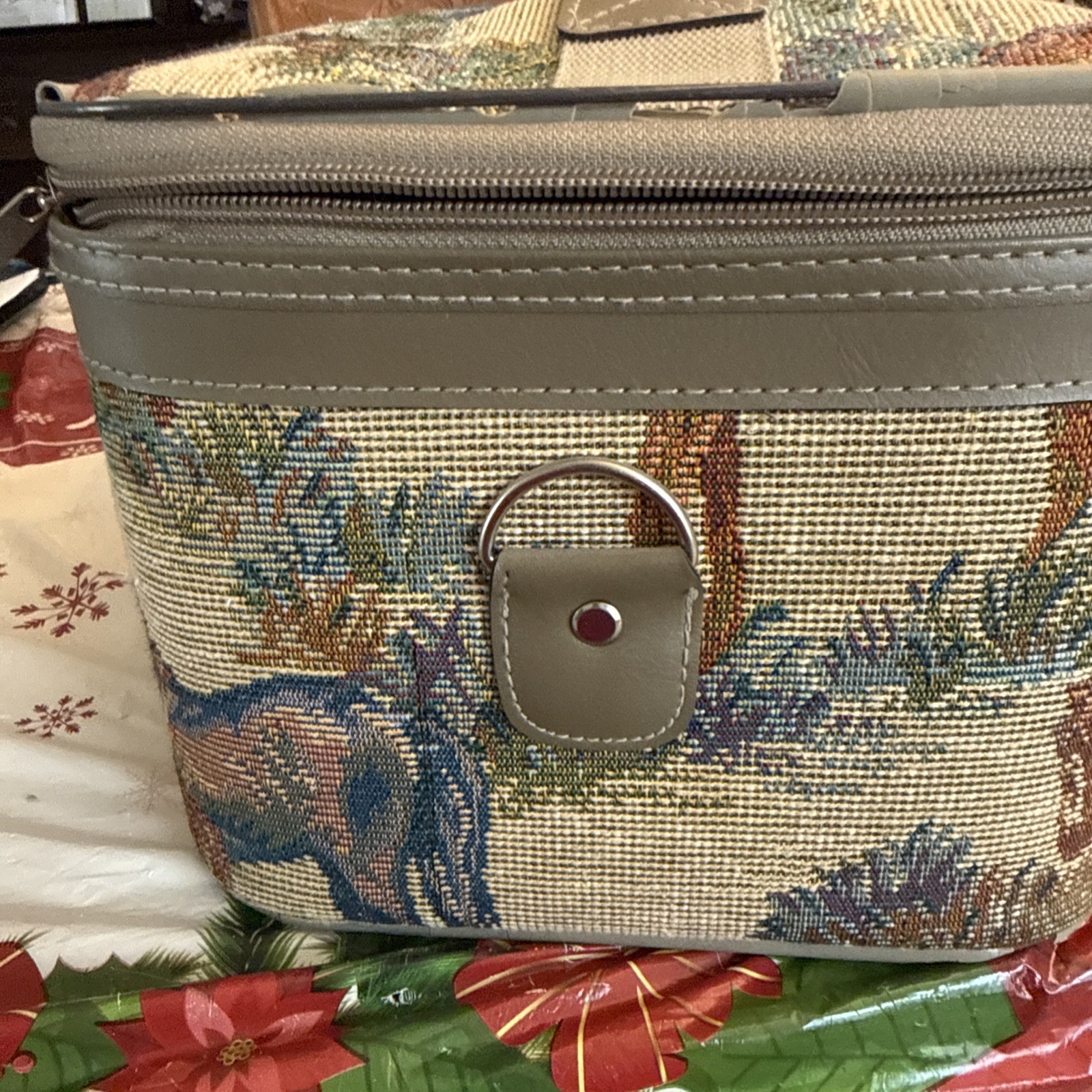 Vintage Horse Makeup Case Vanity Box Equestrian Decor Storage