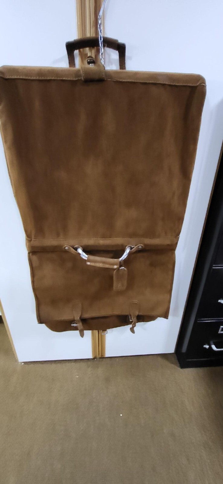 not for sale can’t delete Vintage Hartman Brown Suede Suitcases and Garment bag