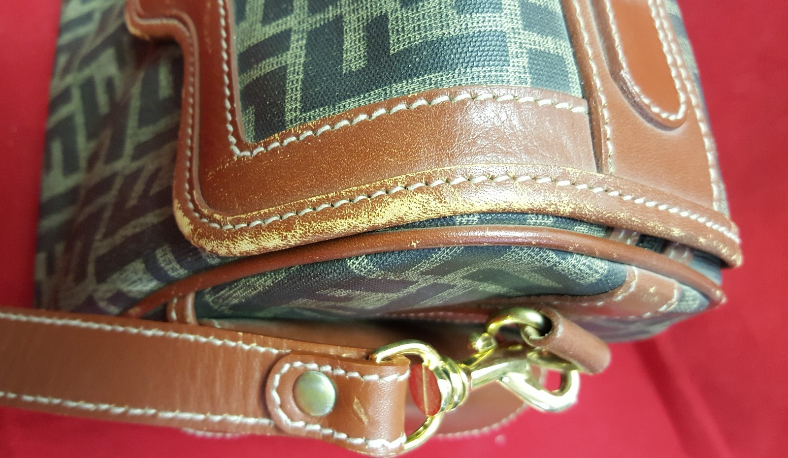 EUC Vintage Fendi Roma FF Leather Collection Travel Accessories Case/Camera Case