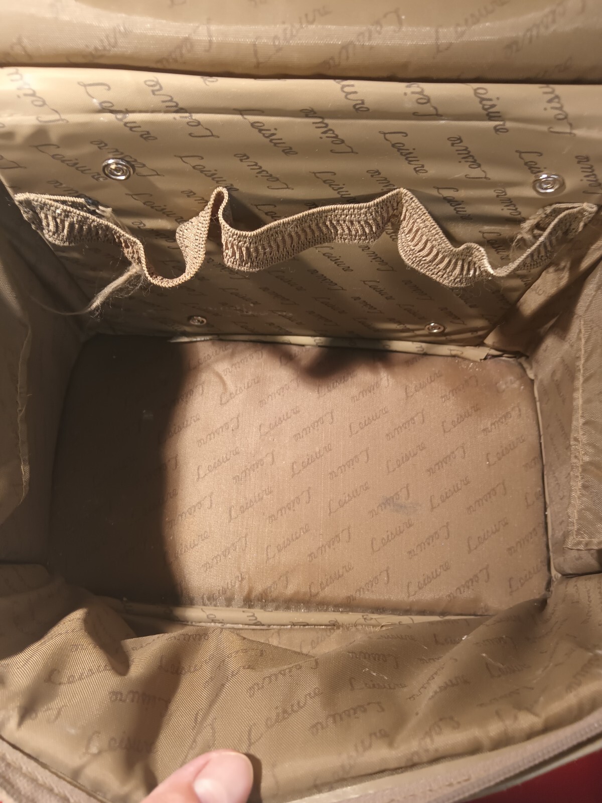 VINTAGE RETO TAPESTRY LEISURE TRAIN CASE, LUGGAGE, TRAVIL, MAKEUP CASE, COSMETIC