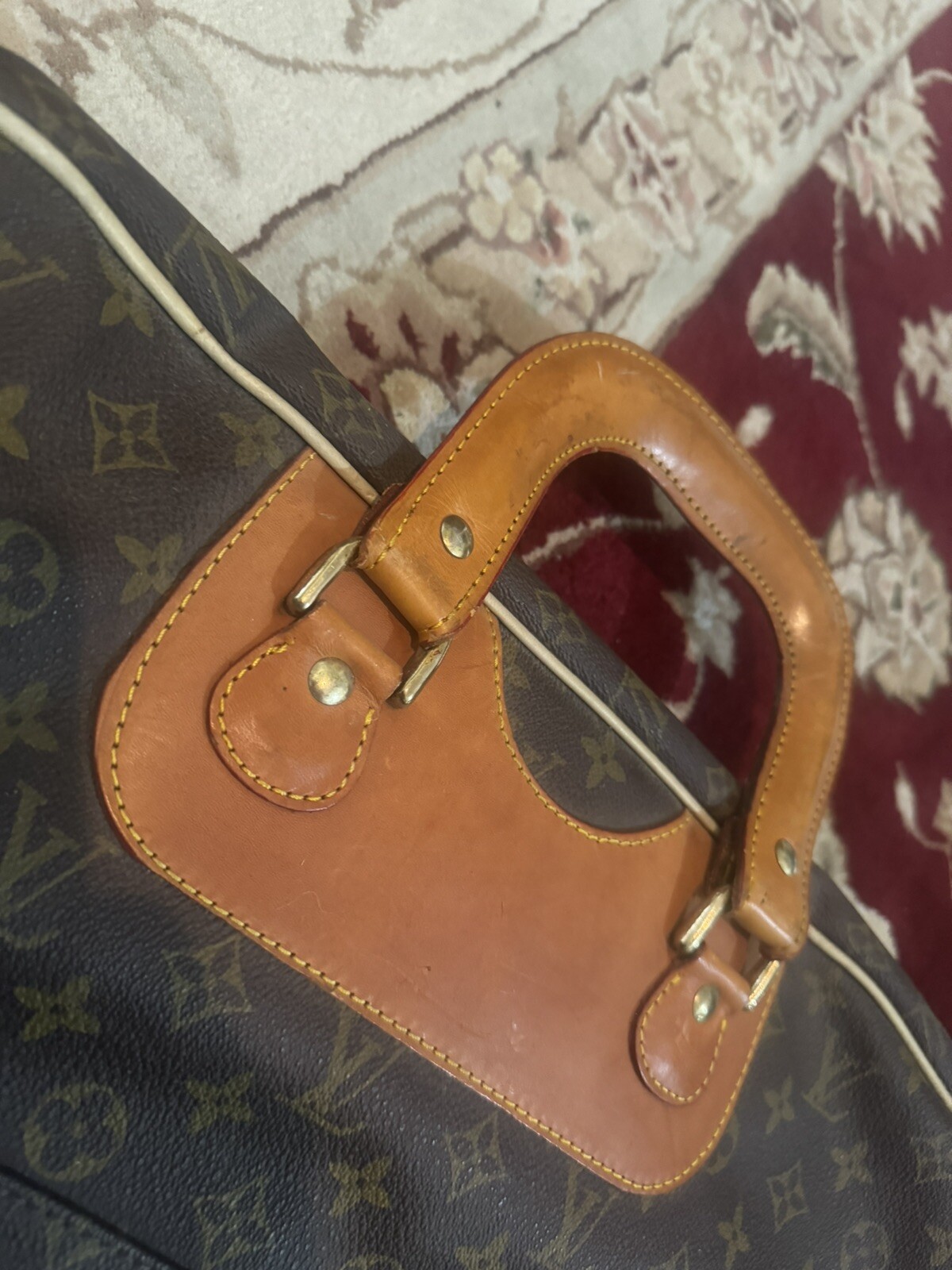 Louis Vuitton Monogram Vintage Luggage Carry On Shoulder Bag Vintage