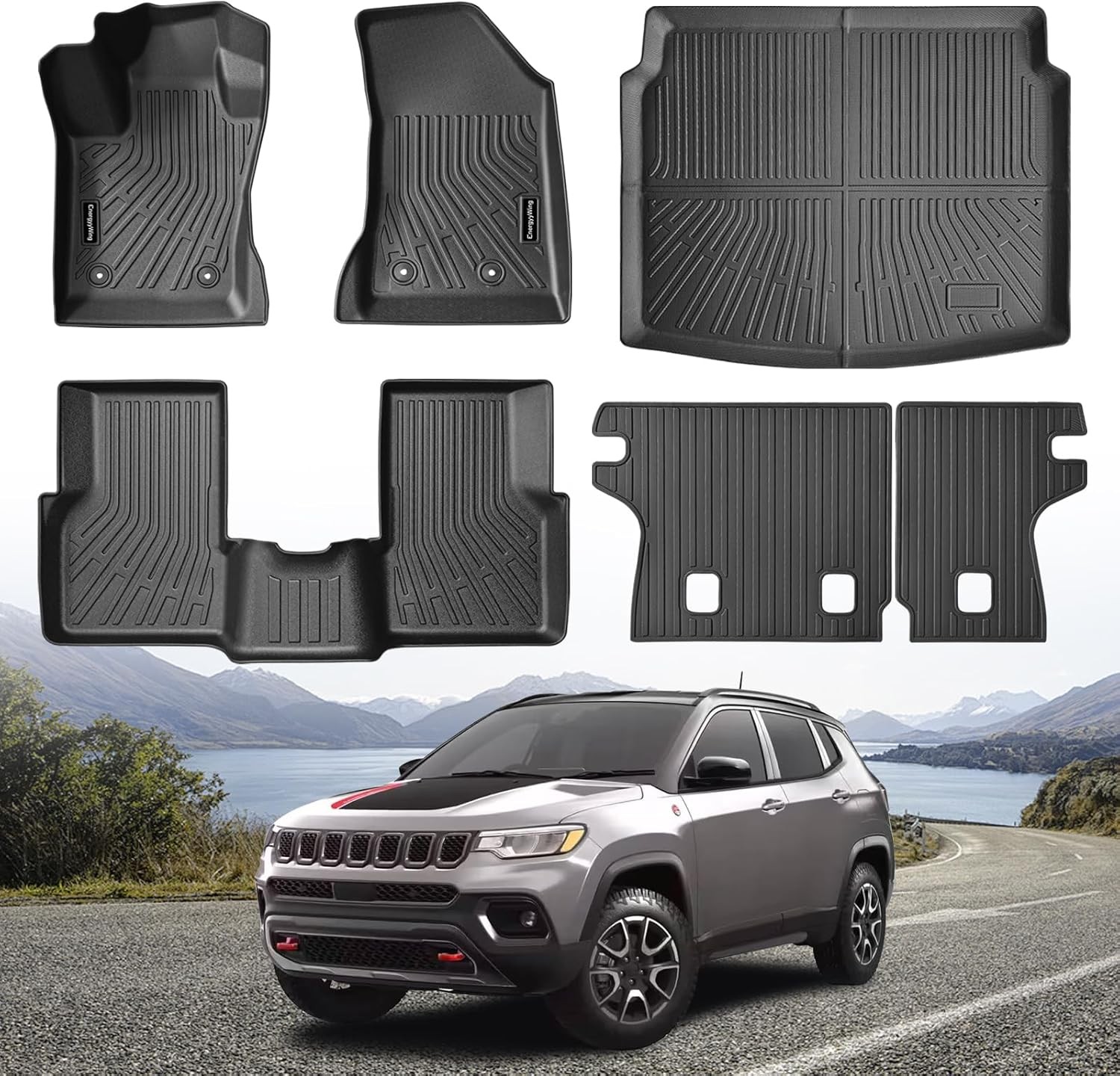 TPE Floor Mats Jeep Compass 2017-2025 Full Set