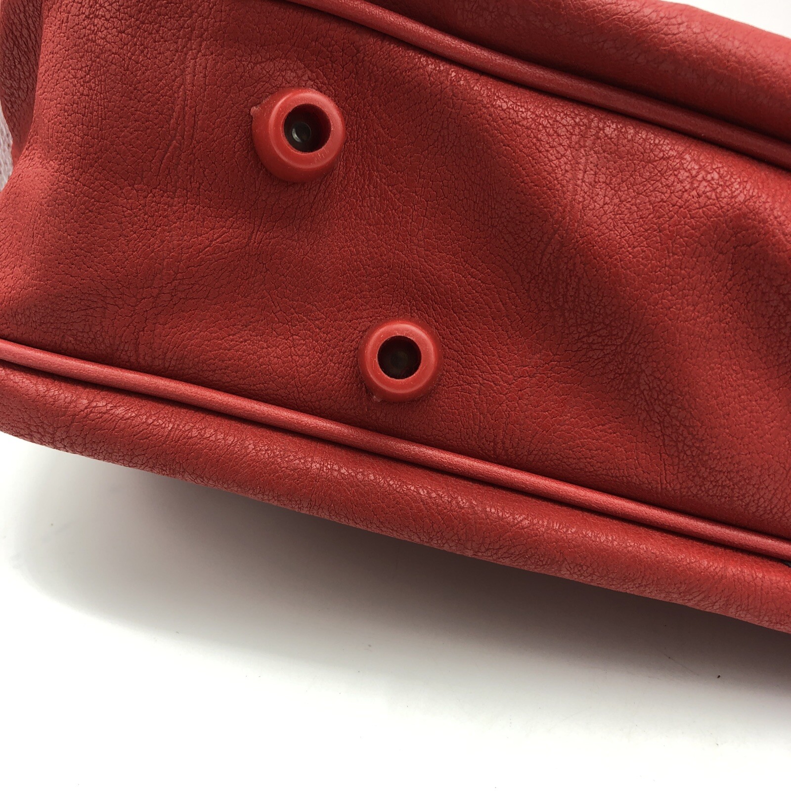 AMELIA EARHART Coca Cola Red Vintage Luggage Travel Shoulder Bag Faux Leather.