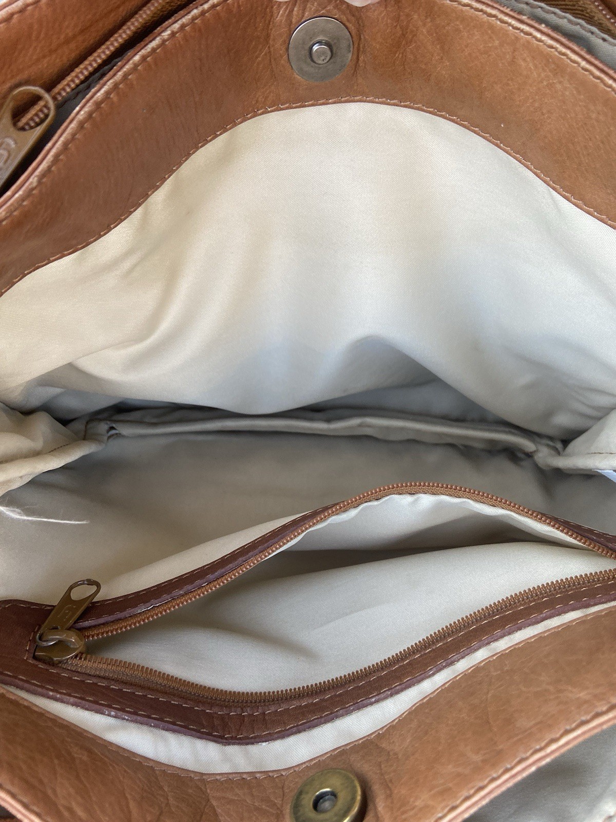 Vintage Columbian Brand Worn Leather Travel Garmet Bag