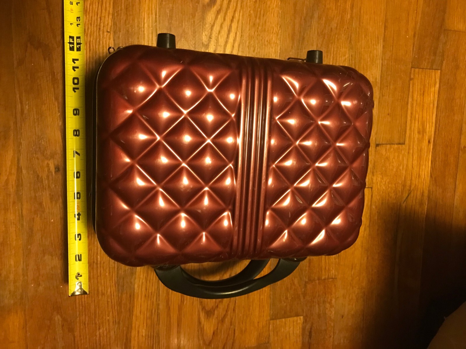 TRIFORCE ELITE PERFORMANCE Travel Make-Up Beauty Case Bag Burgandy Hardside