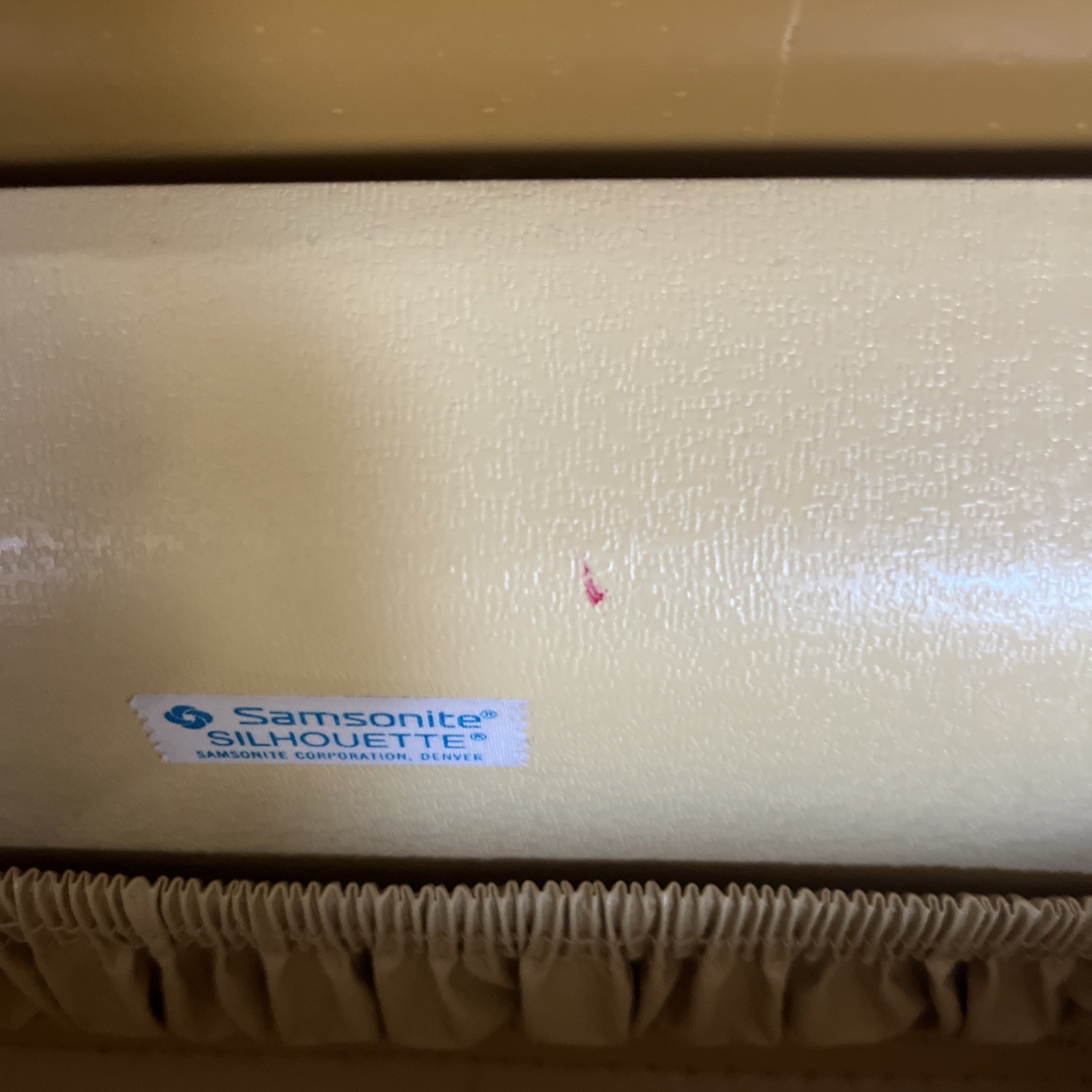Vtg SAMSONITE SILHOUETTE Brown Makeup Train Travel Hard Shell Case Remove Tray