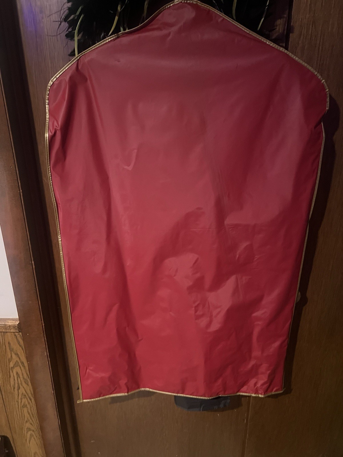 Vintage Red Cartier Clothes For Men Garment Suit Bag Storage